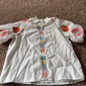 New never worn boutique shirts with embroidery.  Size X@